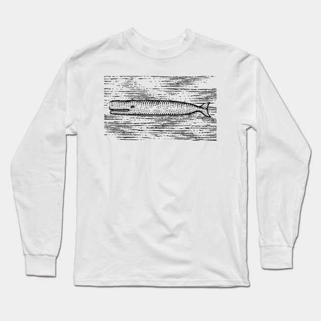 White Whale Long Sleeve T-Shirt by GeeTee